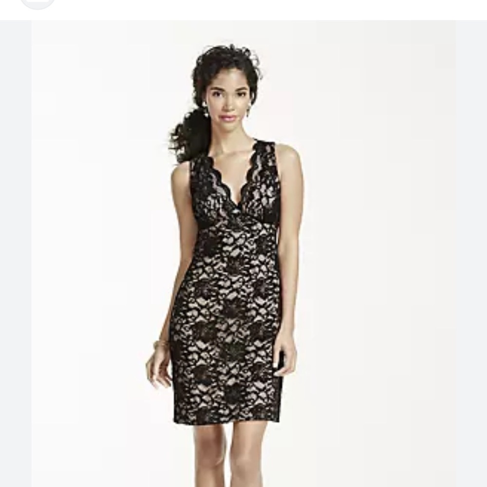 Nice black lace party dress size m worn once